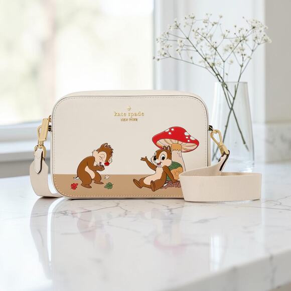 kate spade Handbags - Disney X Kate Spade Chip N Dale Mini Camera Bag KL902